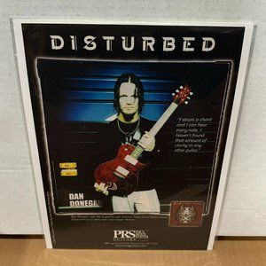 Dan Donegan of Disturbed - PRS Guitars - 2003 Print Advertisement